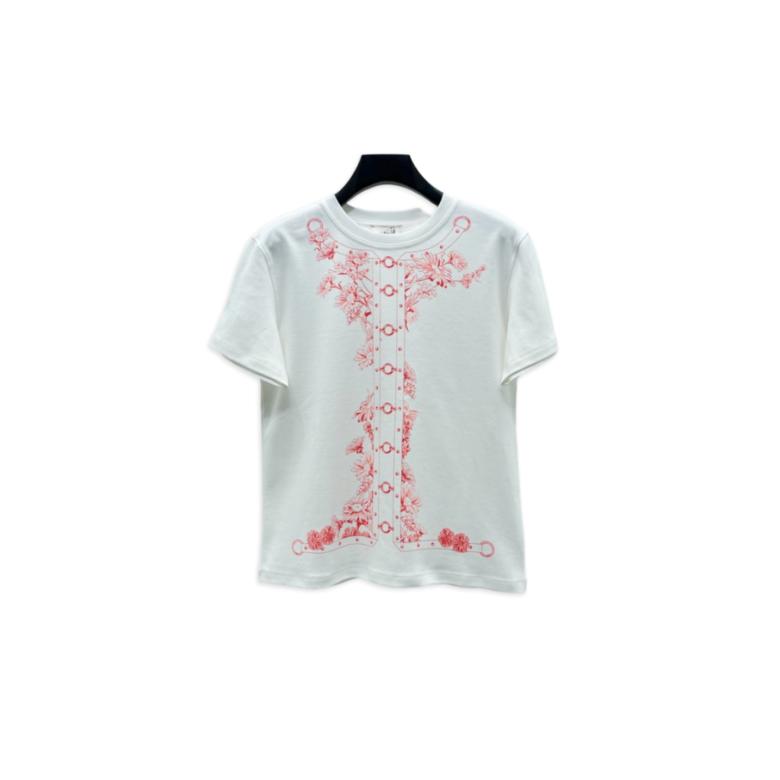 HERMES T-SHIRT WITH MAXI PRINT H6E4620DC9034